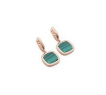 Boucles d'oreilles Madì Femme Safari in Argent Malachite 3919100 - 3919100